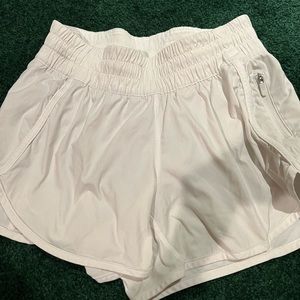 White Lululemon shorts